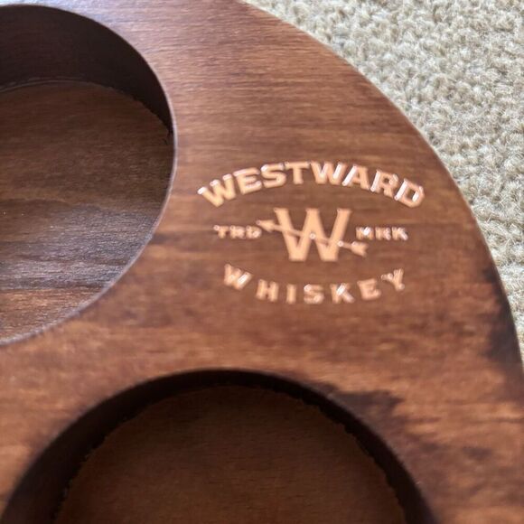 Westward Whiskey Wooden Flight Tasting Tray - Picture 2 of 7